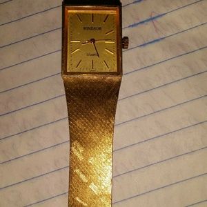 Mem's Vintage Gold Windsor Dress Watch